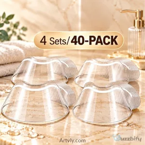 Reusable Eyelash Extension Shower Visor Shields - 10 Pack Waterproof Lash Covers