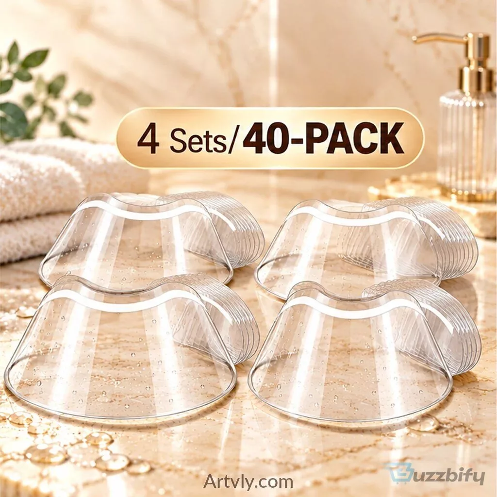 Reusable Eyelash Extension Shower Visor Shields - 10 Pack Waterproof Lash Covers
