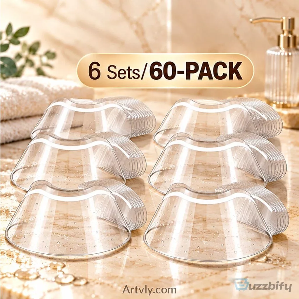 Reusable Eyelash Extension Shower Visor Shields - 10 Pack Waterproof Lash Covers