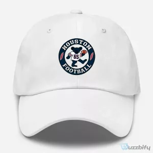 Houston Football Dancing Bear Grateful Dead Inspired White Dad Hat