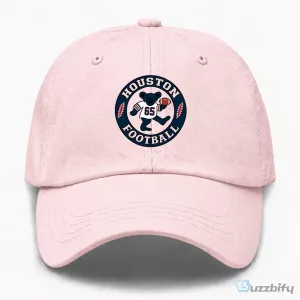 Houston Football Dancing Bear Grateful Dead Inspired White Dad Hat