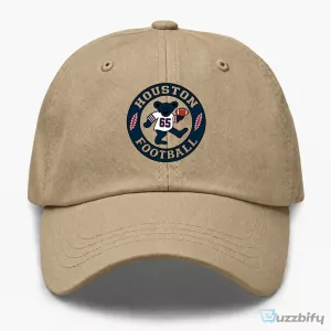 Houston Football Dancing Bear Grateful Dead Inspired White Dad Hat