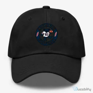 Houston Football Dancing Bear Grateful Dead Inspired White Dad Hat