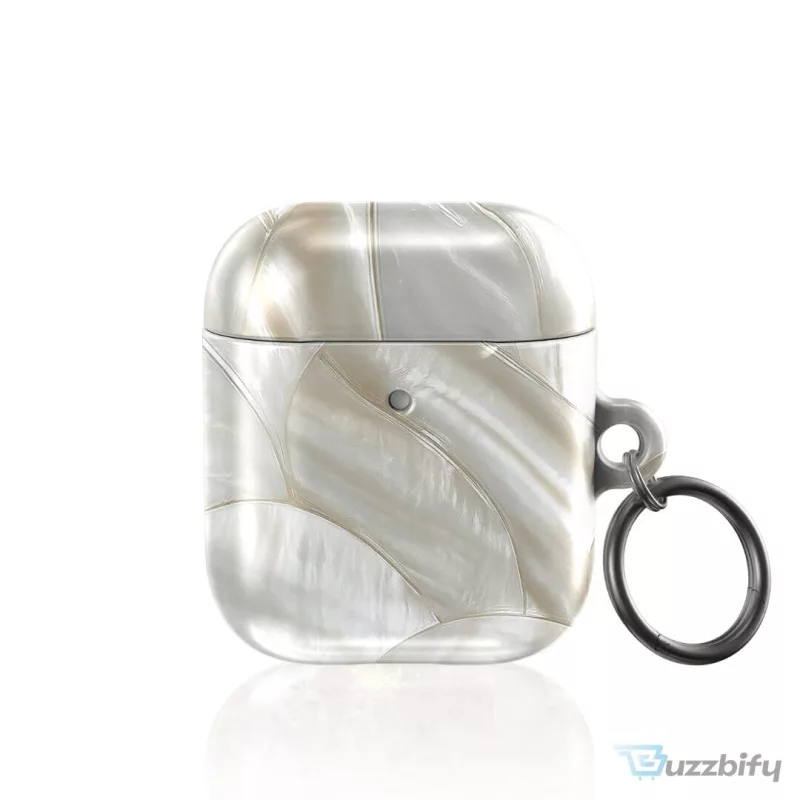 Mother of Pearl Swirl Pattern AirPods Pro Case with Keychain