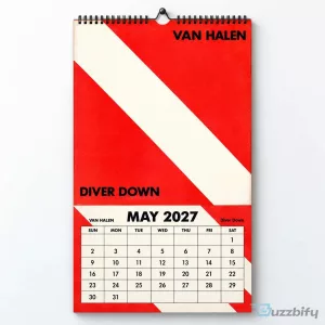 Van Halen 2027 Wall Calendar Album Cover Art Classic Rock Decor 2D