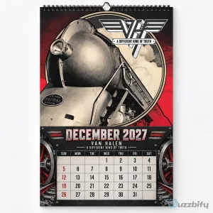 Van Halen 2027 Wall Calendar Album Cover Art Classic Rock Decor 2D