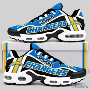 Los Angeles Chargers NFL Bold Wordmark Air Cushion Sneakers for Men and Women