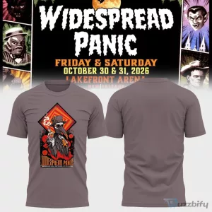 Widespread Panic New Orleans Concert Vintage Horror Poster Style T-Shirt