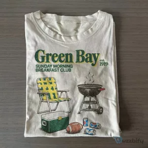 Green Bay Sunday Morning Breakfast Club Tailgate Party T-Shirt