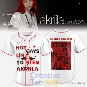 Akriila USA 2026 Hot Gays Listen To Akriila Baseball Jersey