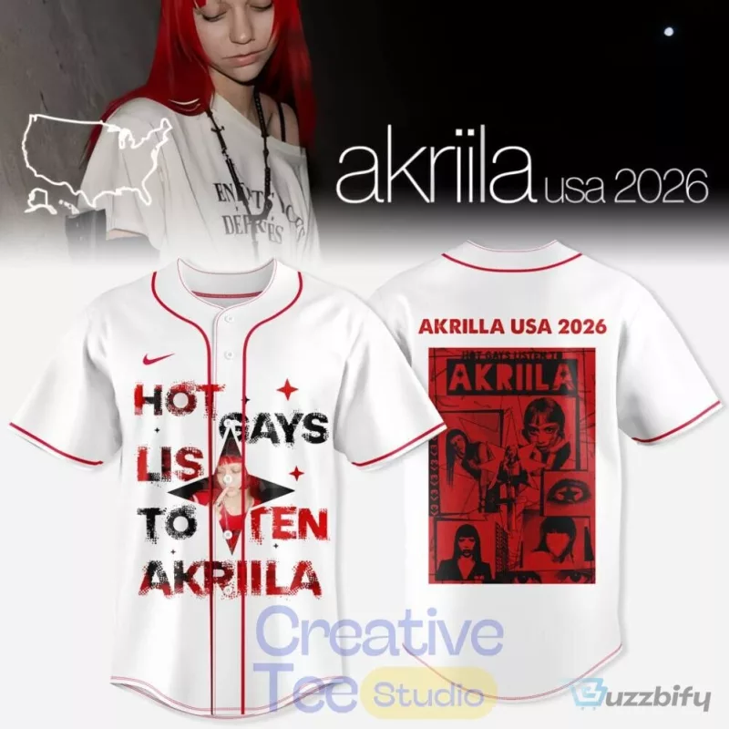 Akriila USA 2026 Hot Gays Listen To Akriila Baseball Jersey