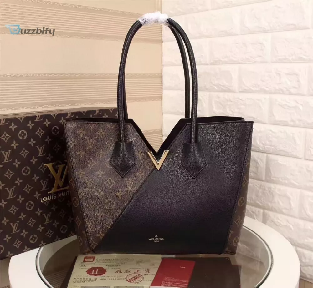 Louis Vuitton Kimono Mm Tote Bag Monogram Canvas Black For Women Womens Handbag Shoulder Bags 15.4In39cm Lv M41855